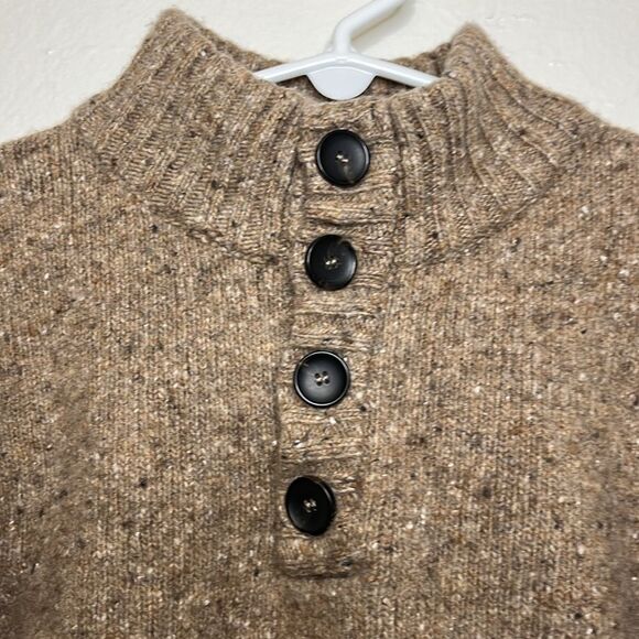 Luca Nobili Made in Italy Wool Blend Sweater womans Sz Medium Brown - Picture 4 of 11